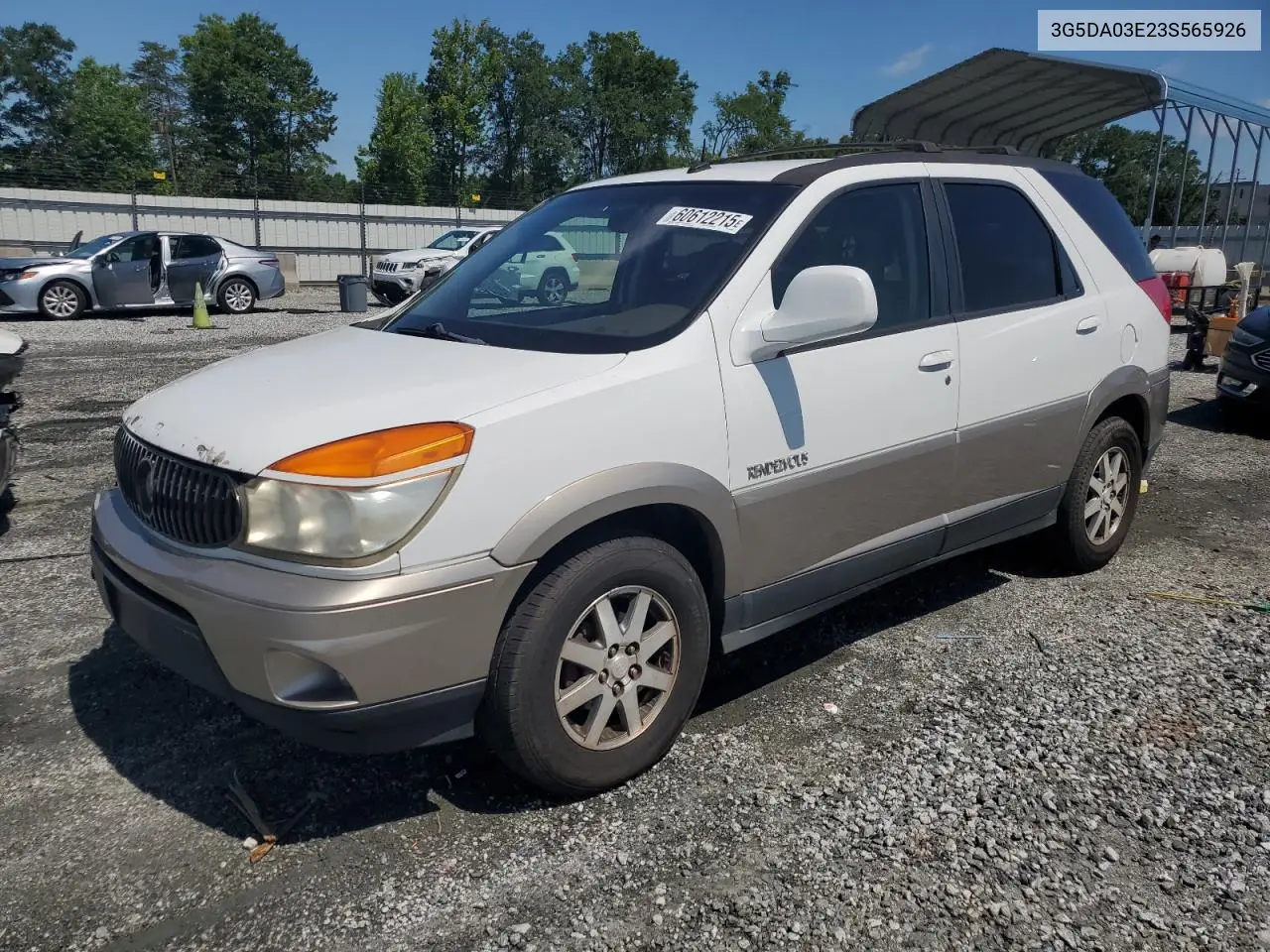2003 Buick Rendezvous Cx VIN: 3G5DA03E23S565926 Lot: 60612215