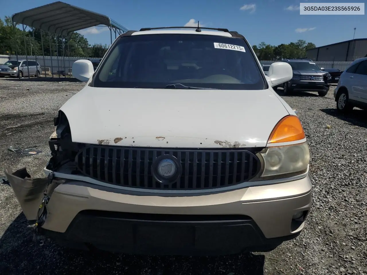 2003 Buick Rendezvous Cx VIN: 3G5DA03E23S565926 Lot: 60612215