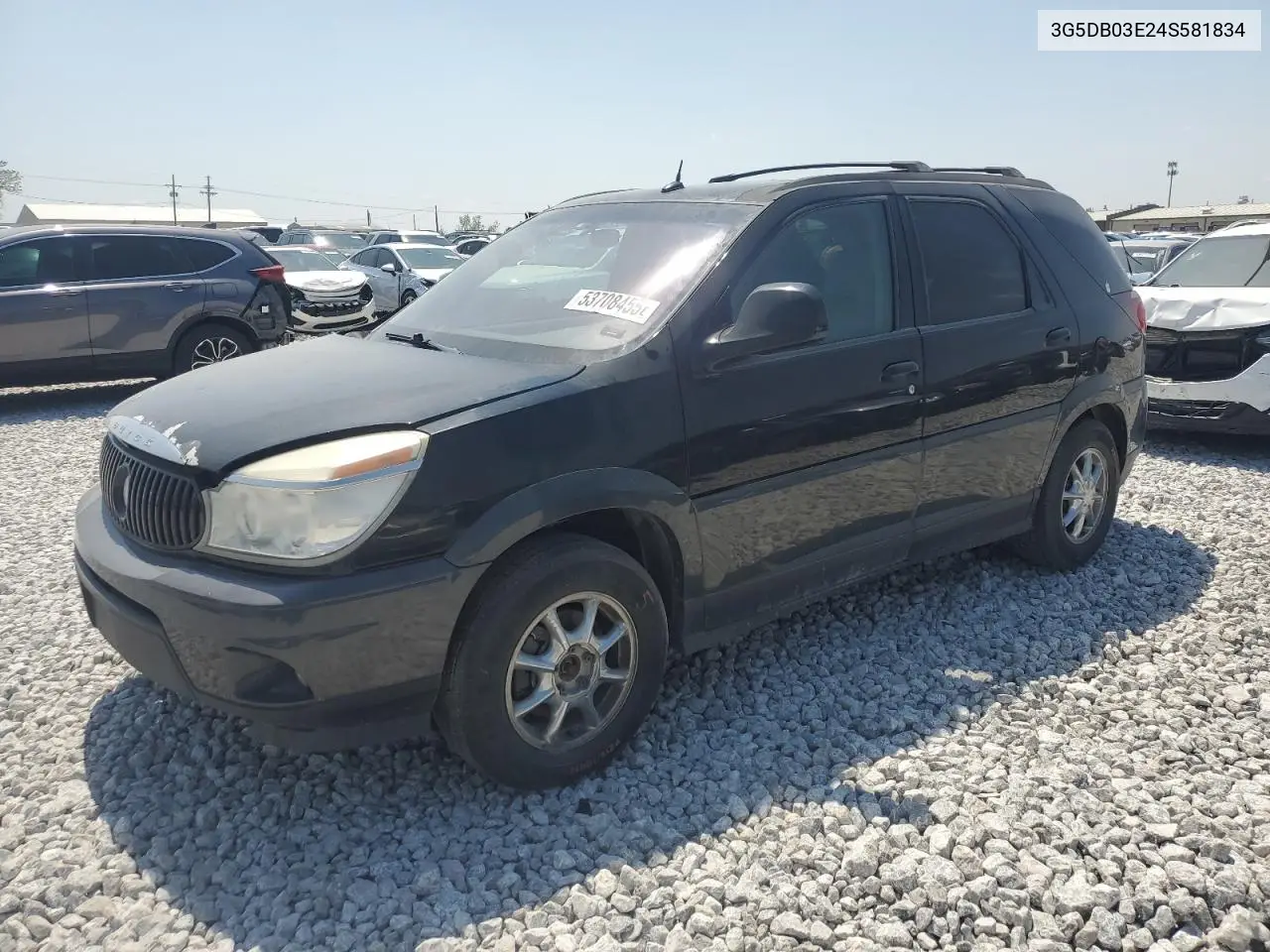 2004 Buick Rendezvous Cx VIN: 3G5DB03E24S581834 Lot: 53708455