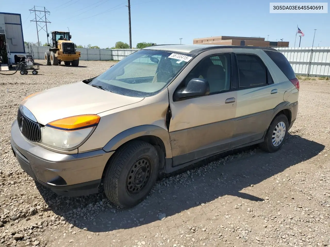 2004 Buick Rendezvous Cx VIN: 3G5DA03E64S540691 Lot: 56735415