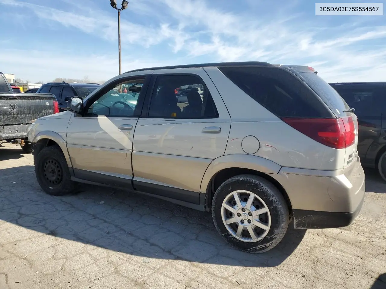 2005 Buick Rendezvous Cx VIN: 3G5DA03E75S554567 Lot: 50896135