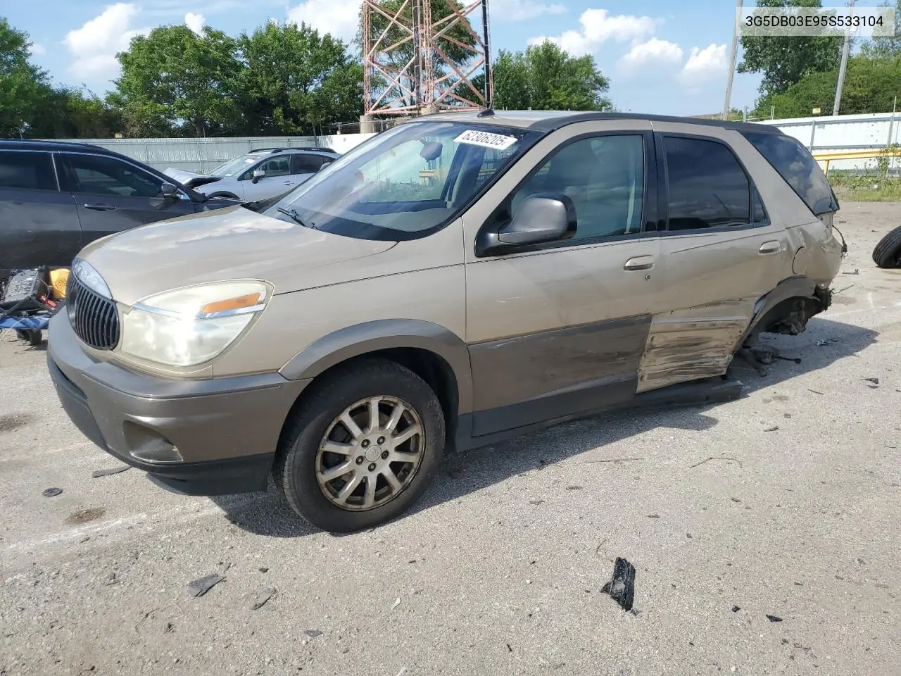 2005 Buick Rendezvous Cx VIN: 3G5DB03E95S533104 Lot: 62306205