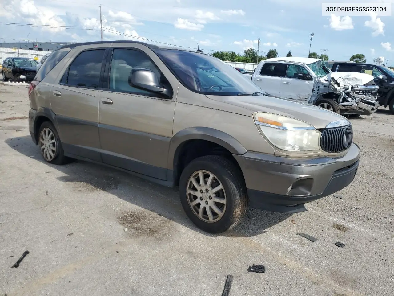 2005 Buick Rendezvous Cx VIN: 3G5DB03E95S533104 Lot: 62306205