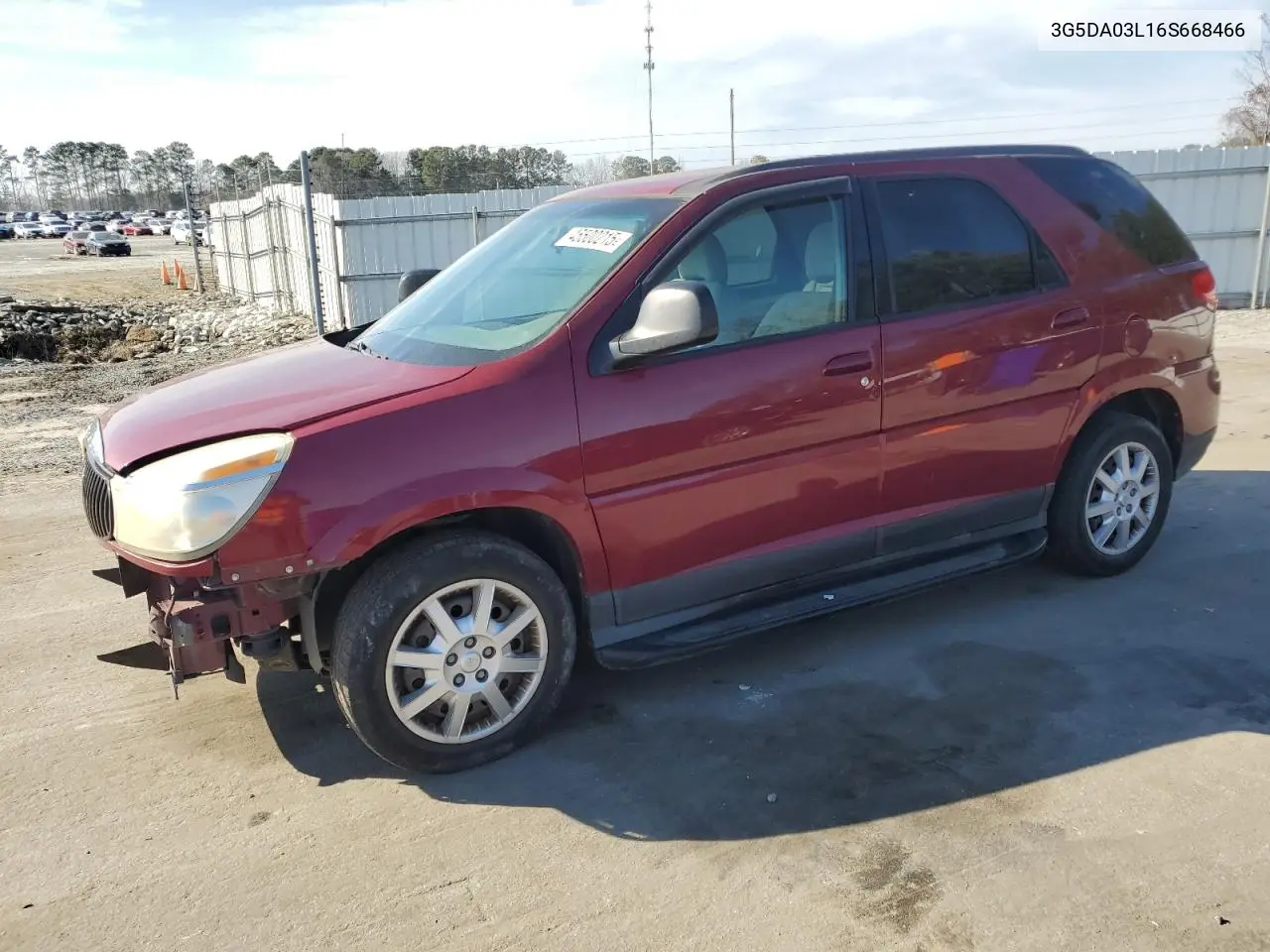 2006 Buick Rendezvous Cx VIN: 3G5DA03L16S668466 Lot: 45500215