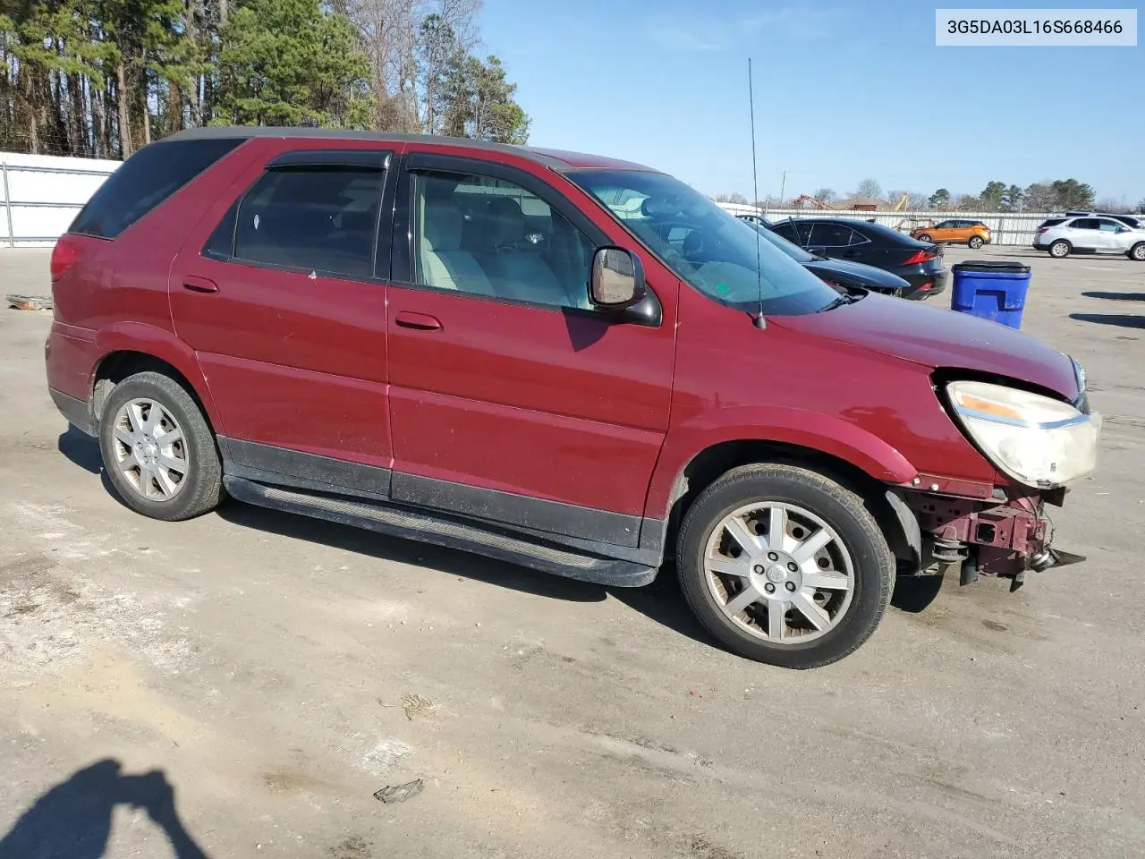 2006 Buick Rendezvous Cx VIN: 3G5DA03L16S668466 Lot: 45500215