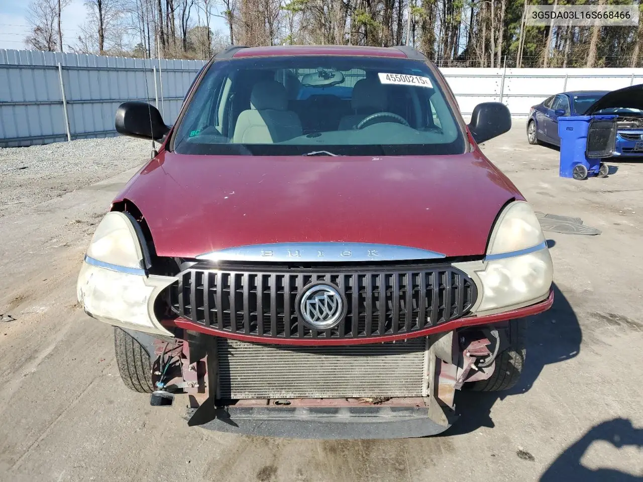 2006 Buick Rendezvous Cx VIN: 3G5DA03L16S668466 Lot: 45500215