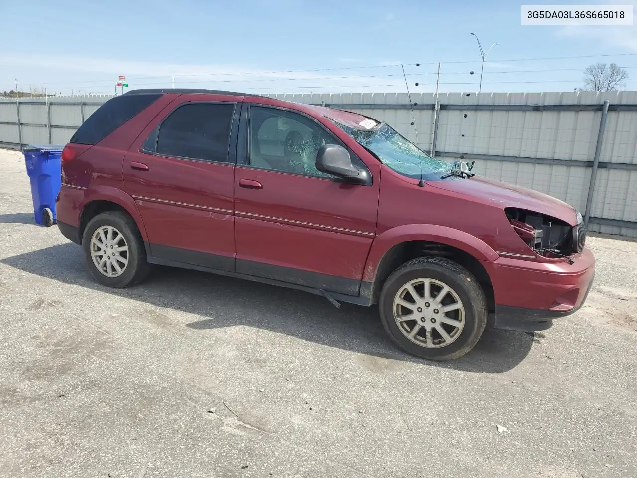 2006 Buick Rendezvous Cx VIN: 3G5DA03L36S665018 Lot: 48668025