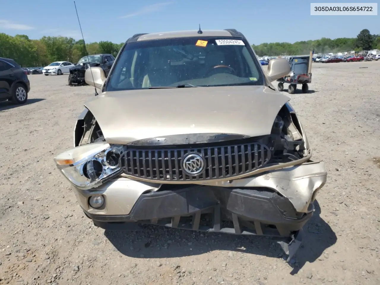 2006 Buick Rendezvous Cx VIN: 3G5DA03L06S654722 Lot: 53504245