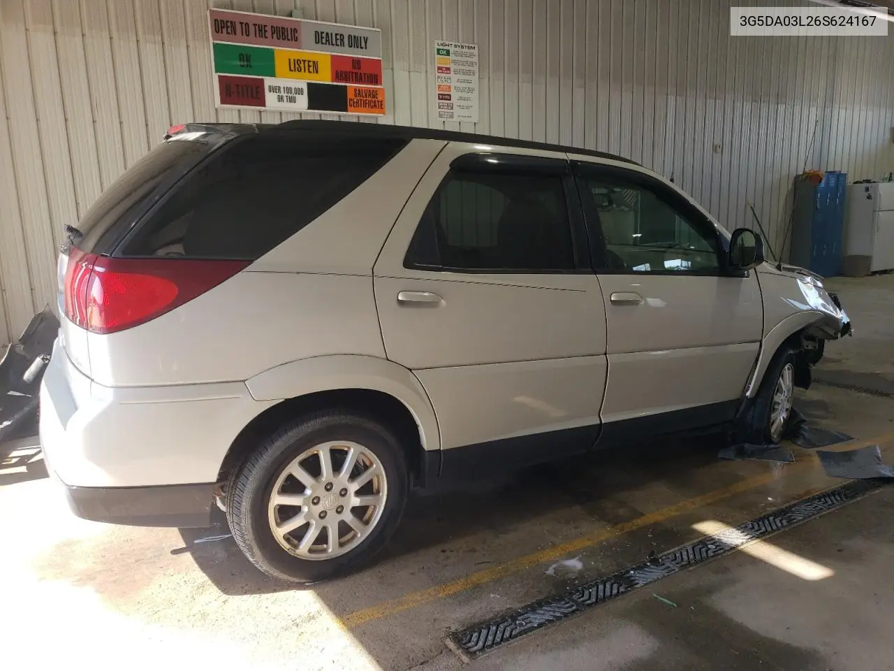 2006 Buick Rendezvous Cx VIN: 3G5DA03L26S624167 Lot: 53852855