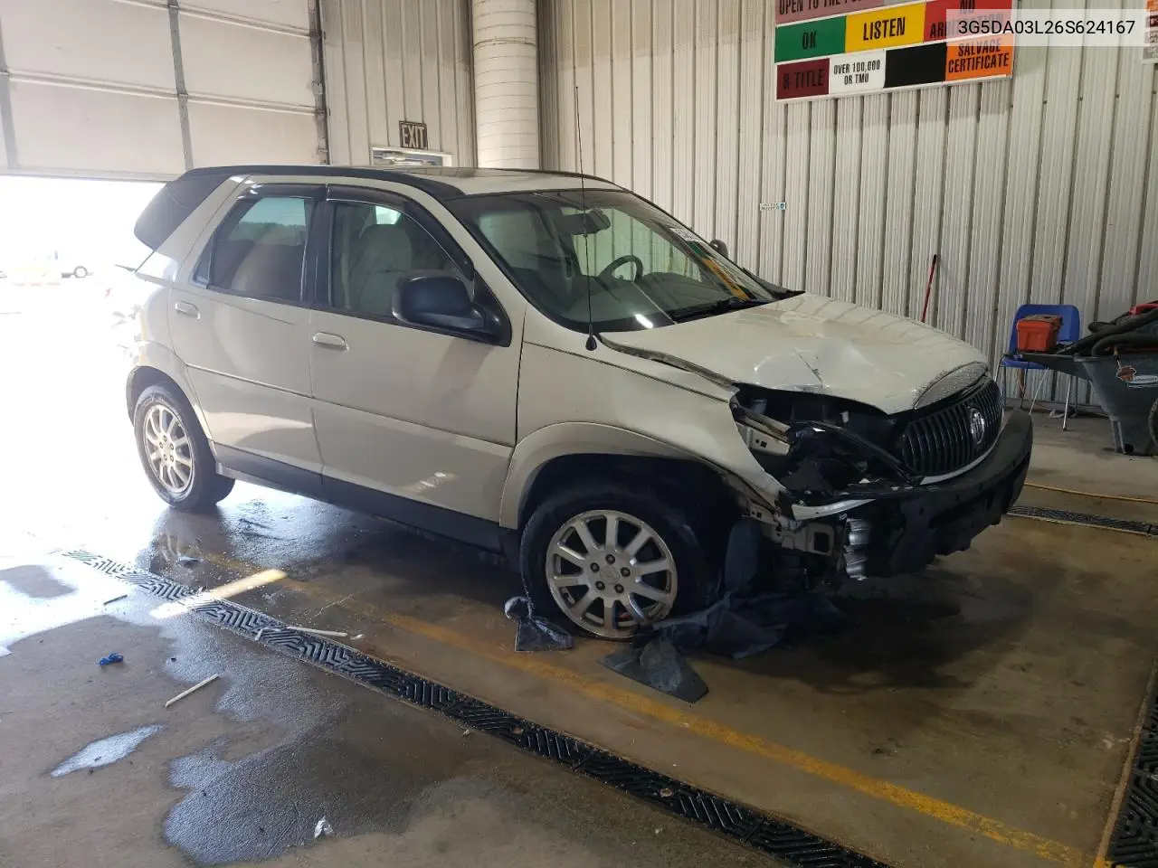 2006 Buick Rendezvous Cx VIN: 3G5DA03L26S624167 Lot: 53852855