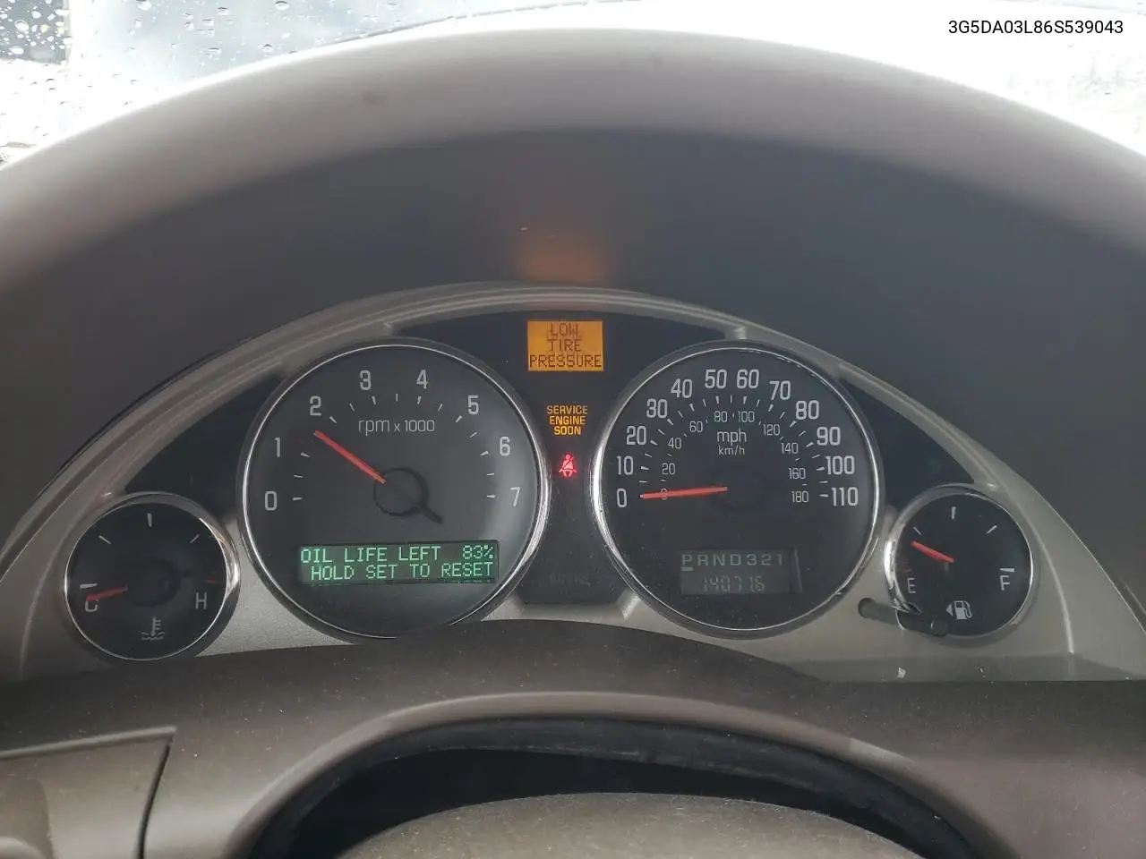 2006 Buick Rendezvous Cx VIN: 3G5DA03L86S539043 Lot: 53863035