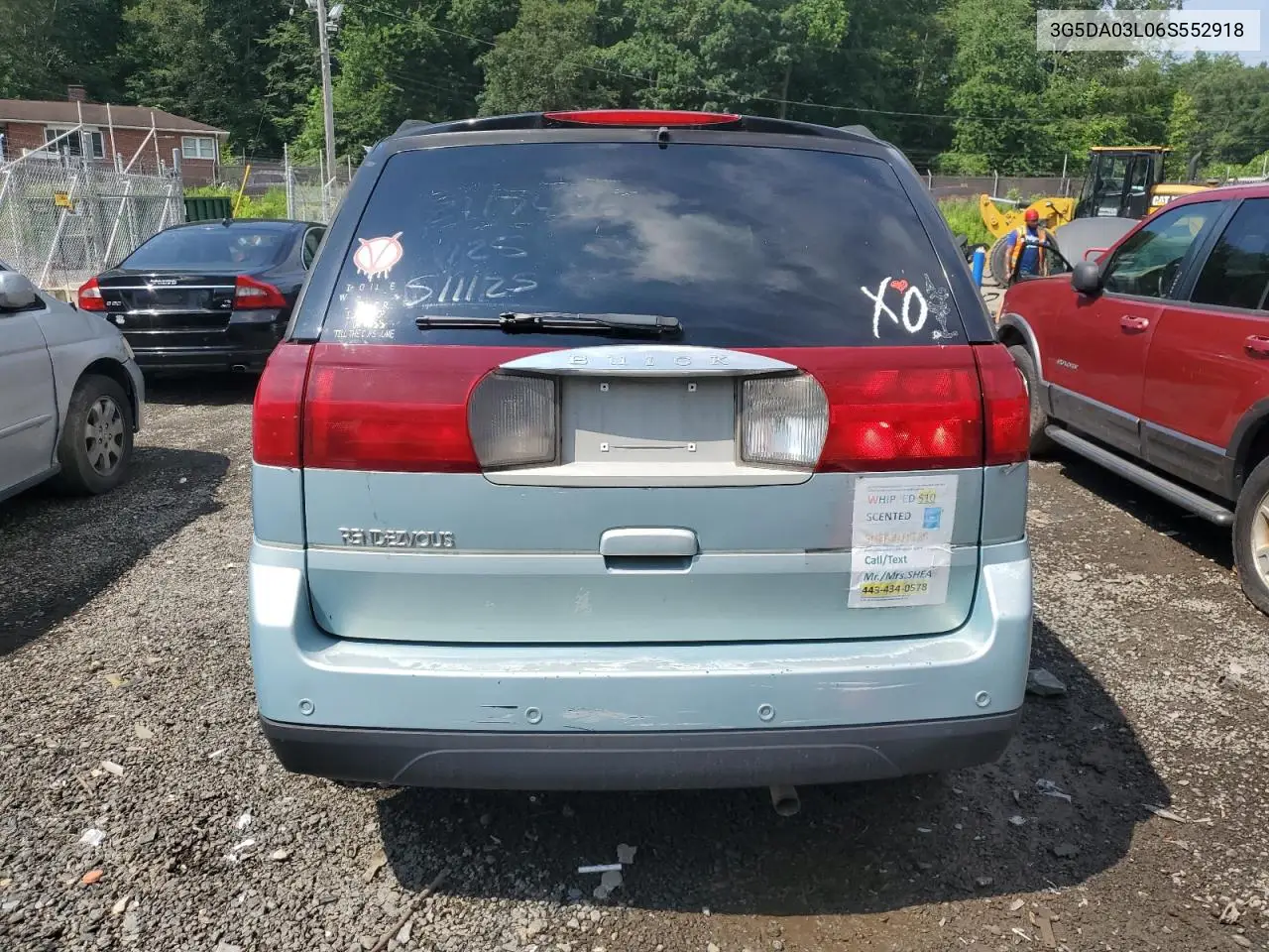 2006 Buick Rendezvous Cx VIN: 3G5DA03L06S552918 Lot: 62677065
