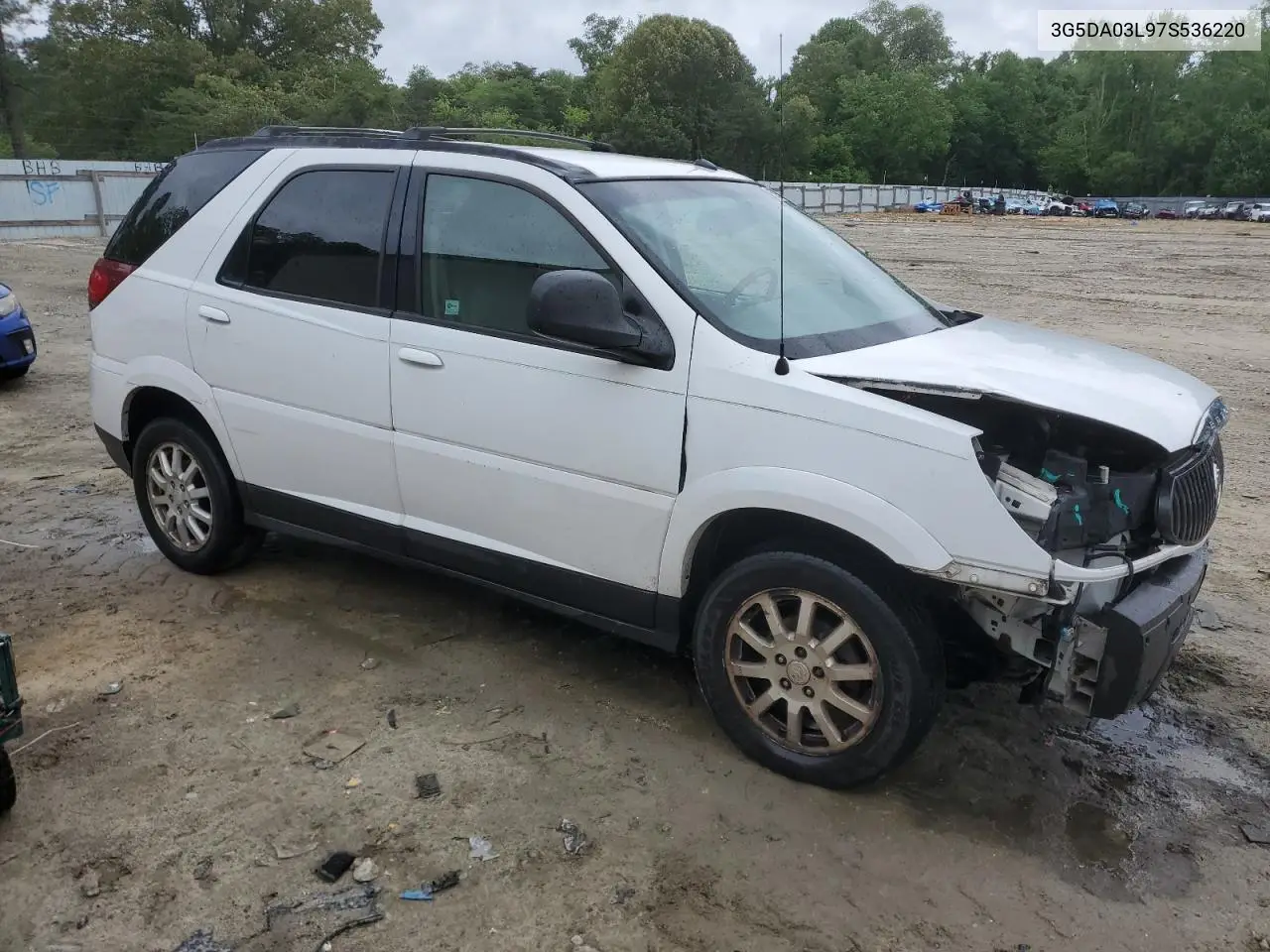 2007 Buick Rendezvous Cx VIN: 3G5DA03L97S536220 Lot: 55934615