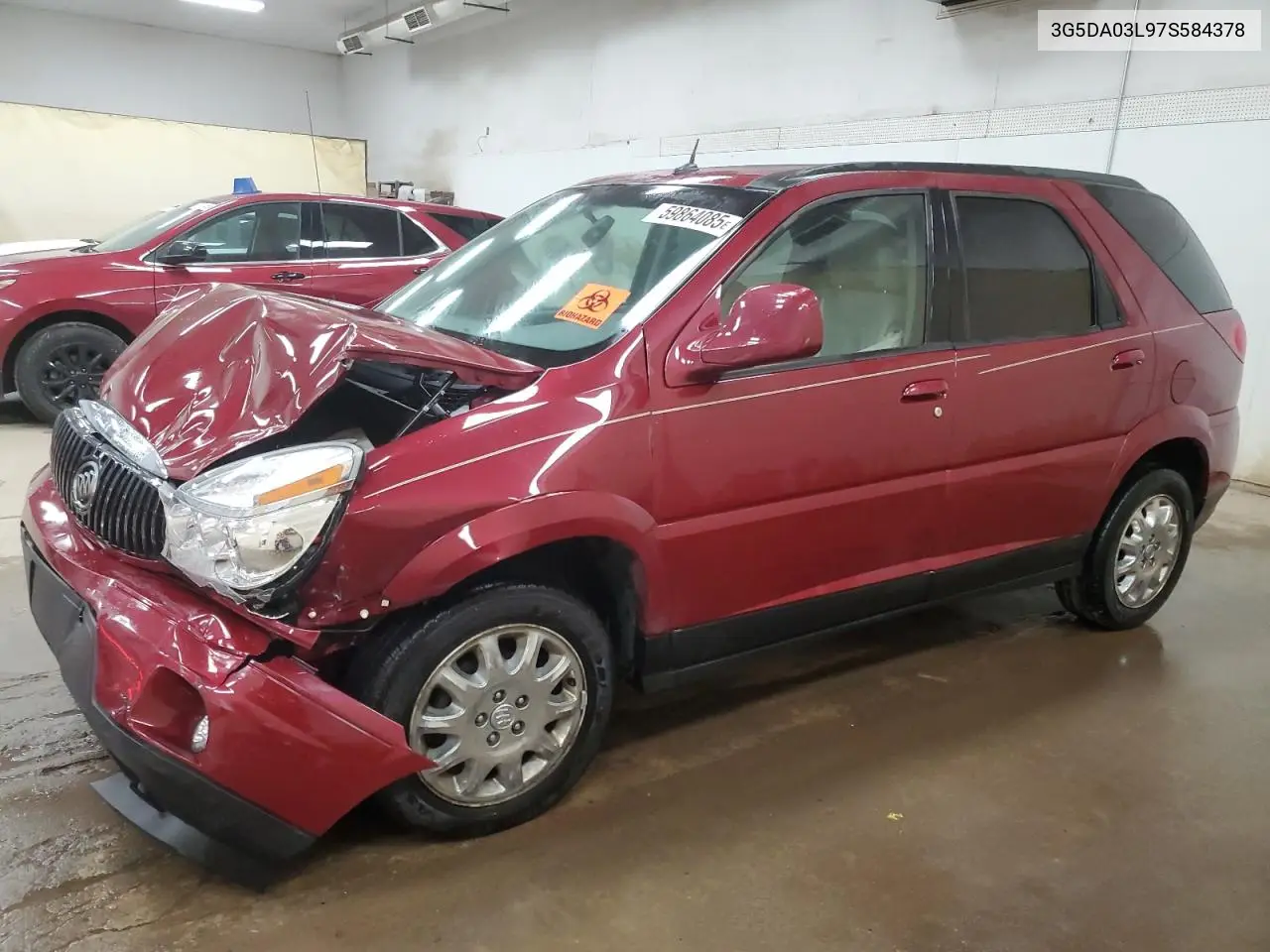 2007 Buick Rendezvous Cx VIN: 3G5DA03L97S584378 Lot: 59864085