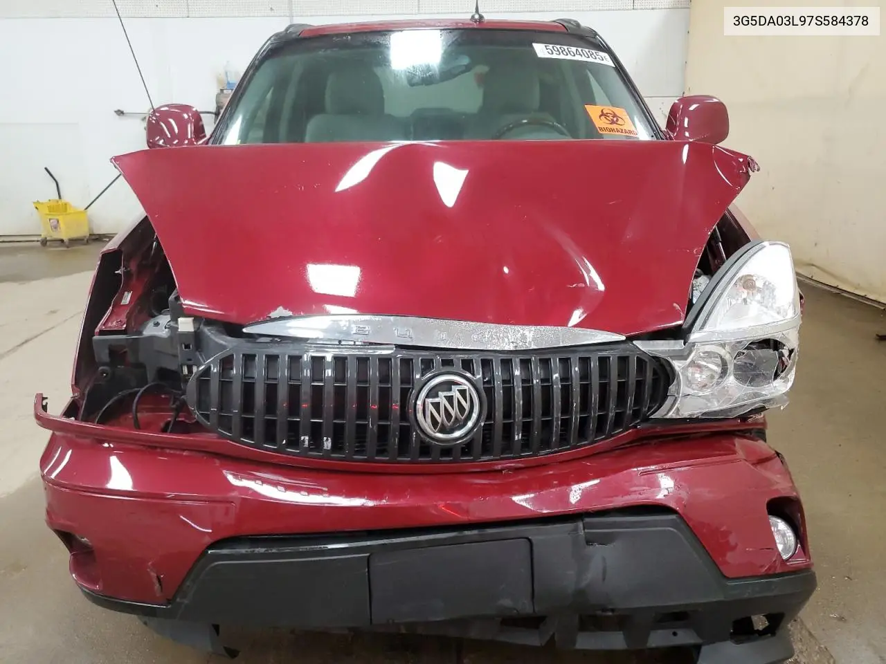 2007 Buick Rendezvous Cx VIN: 3G5DA03L97S584378 Lot: 59864085