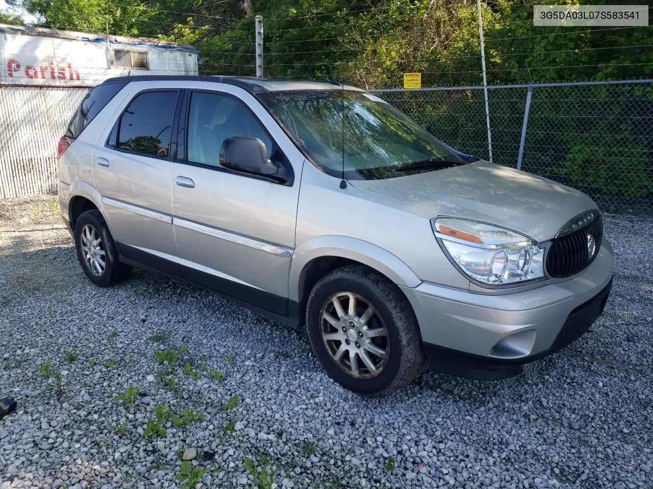 2007 Buick Rendezvous Cx VIN: 3G5DA03L07S583541 Lot: 62161985