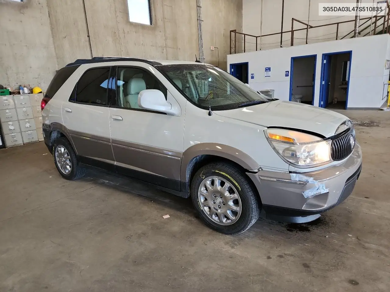 2007 Buick Rendezvous Cx VIN: 3G5DA03L47S510835 Lot: 63198885
