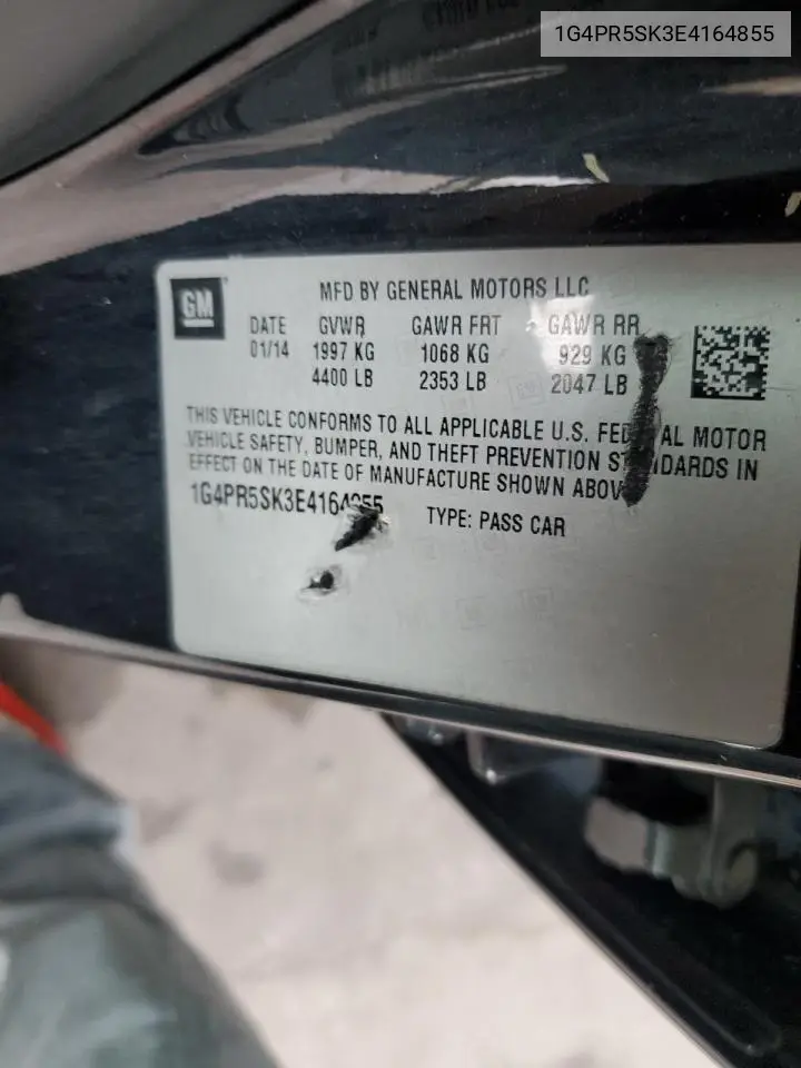 2014 Buick Verano Convenience VIN: 1G4PR5SK3E4164855 Lot: 56658225