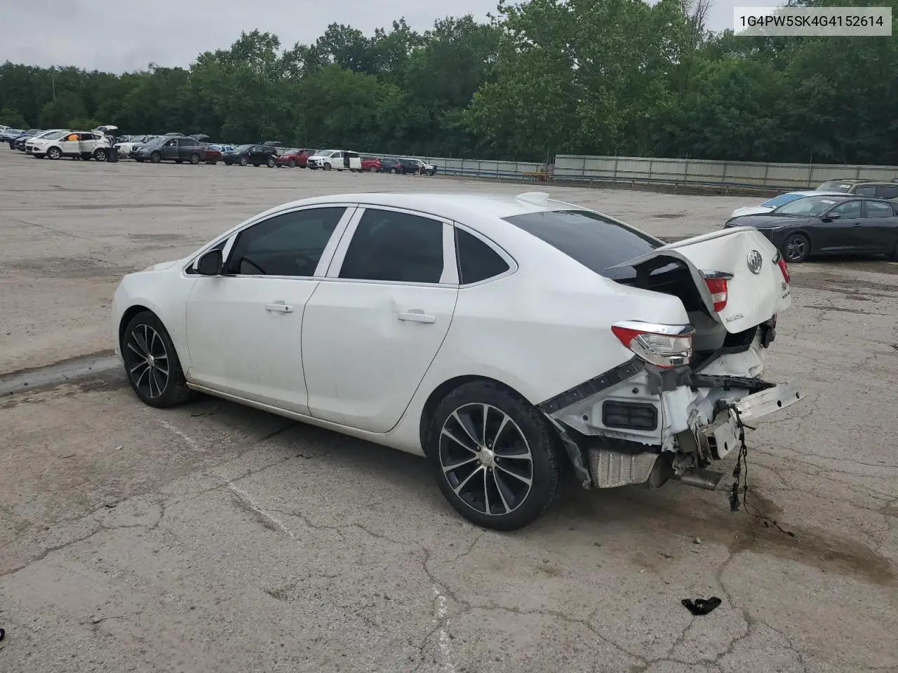 2016 Buick Verano Sport Touring VIN: 1G4PW5SK4G4152614 Lot: 62648415