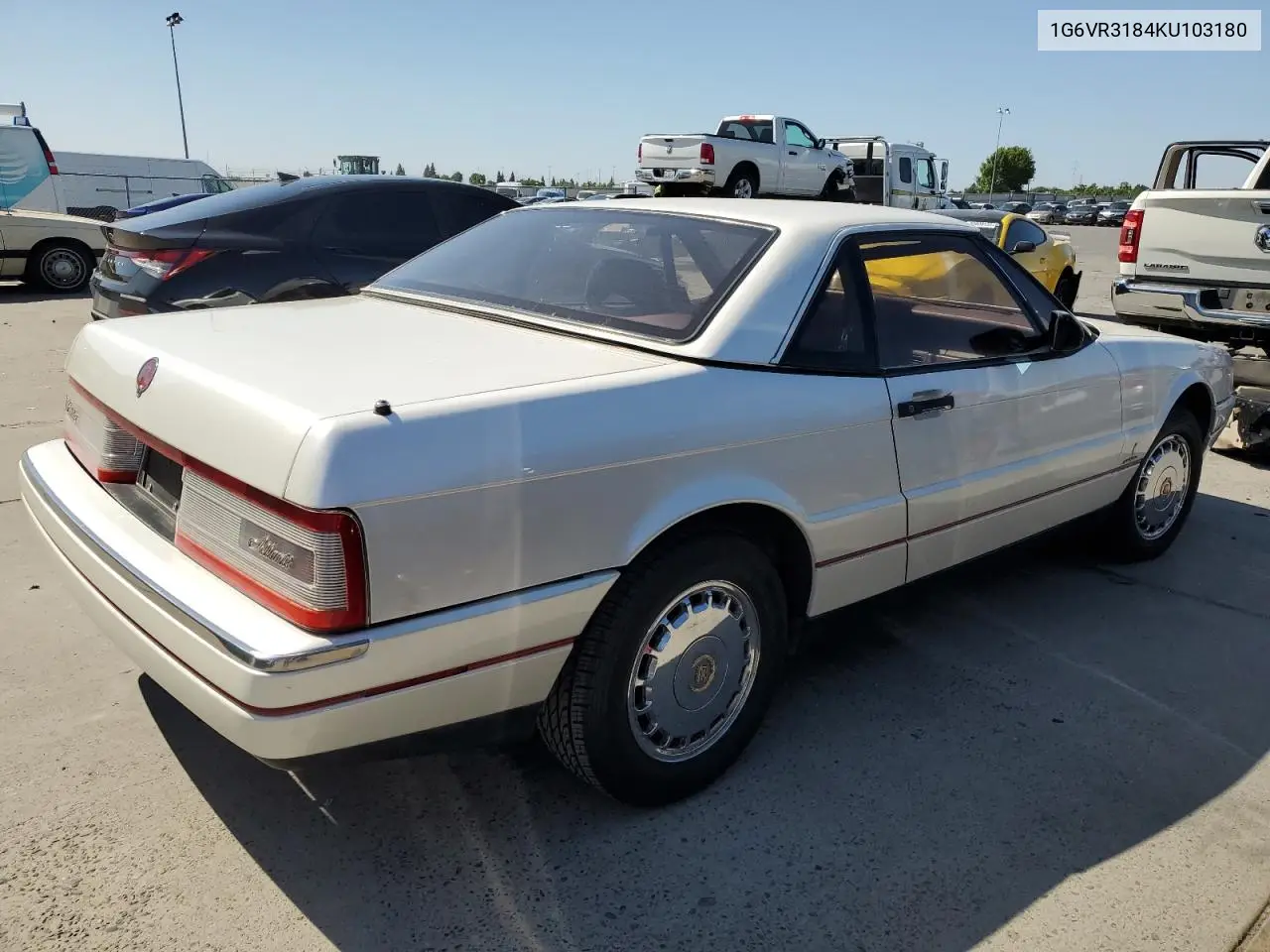 1989 Cadillac Allante VIN: 1G6VR3184KU103180 Lot: 55631135