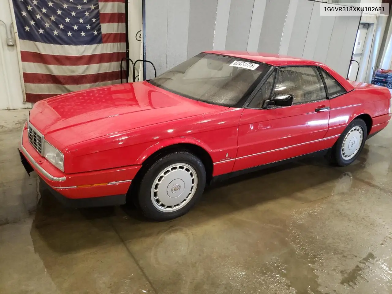 1989 Cadillac Allante VIN: 1G6VR318XKU102681 Lot: 62474775