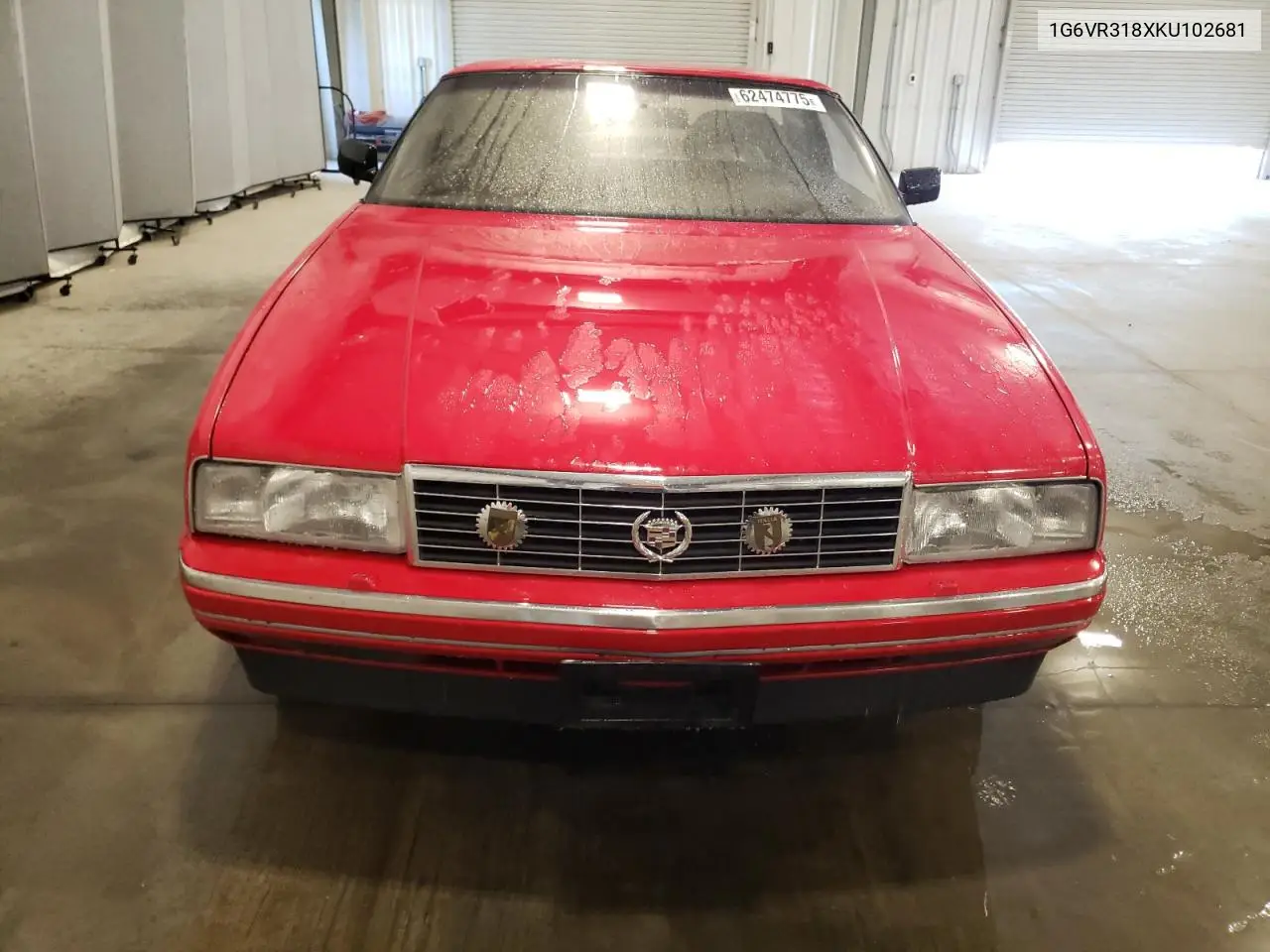 1989 Cadillac Allante VIN: 1G6VR318XKU102681 Lot: 62474775