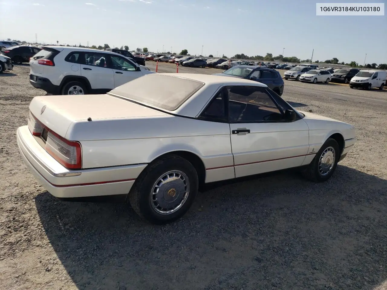 1989 Cadillac Allante VIN: 1G6VR3184KU103180 Lot: 63119975