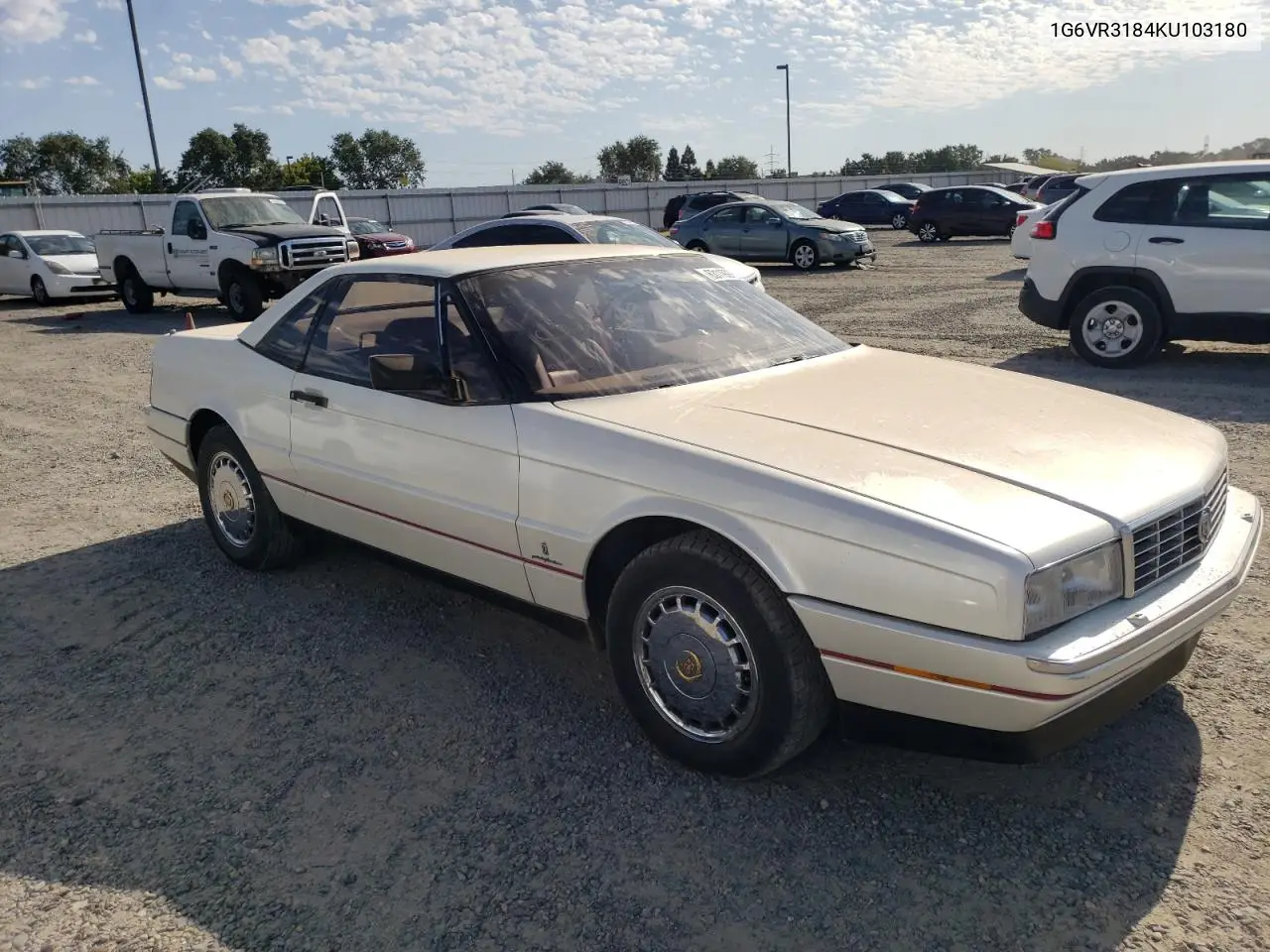 1989 Cadillac Allante VIN: 1G6VR3184KU103180 Lot: 63119975