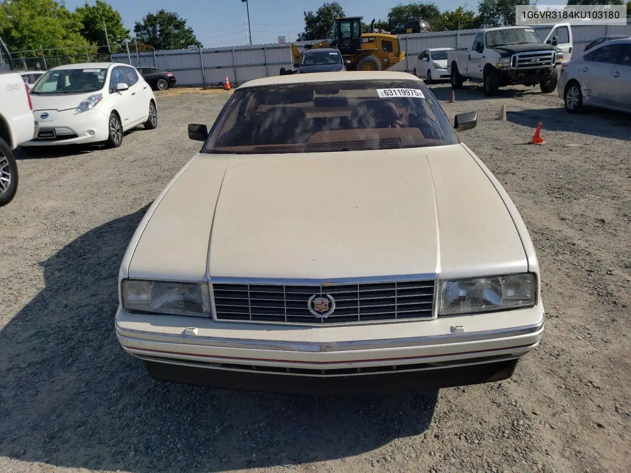 1989 Cadillac Allante VIN: 1G6VR3184KU103180 Lot: 63119975