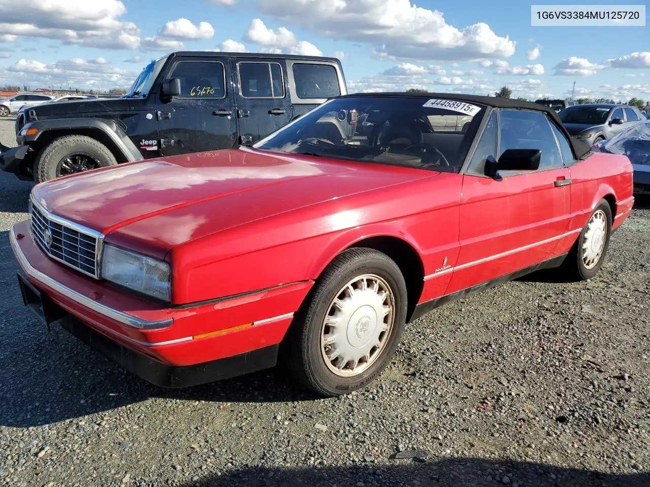 1991 Cadillac Allante VIN: 1G6VS3384MU125720 Lot: 44458915