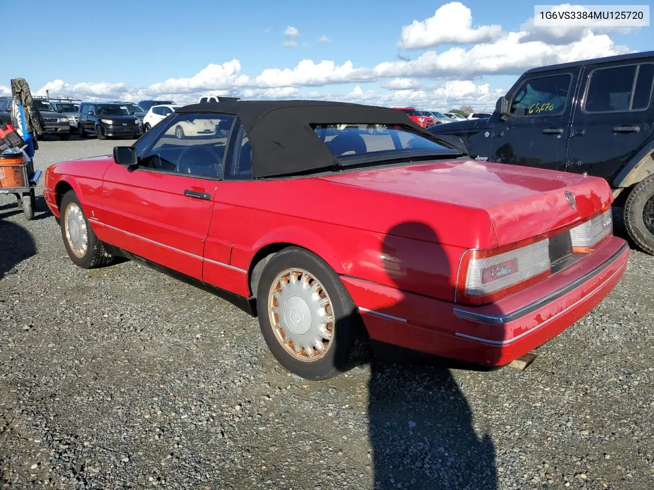 1991 Cadillac Allante VIN: 1G6VS3384MU125720 Lot: 44458915