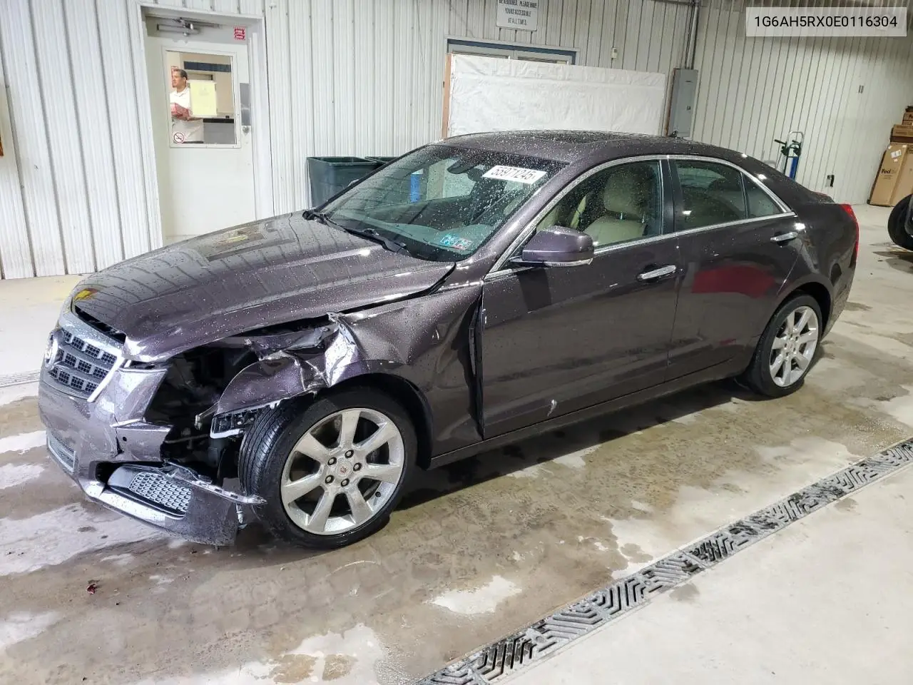 2014 Cadillac Ats Luxury VIN: 1G6AH5RX0E0116304 Lot: 55971245