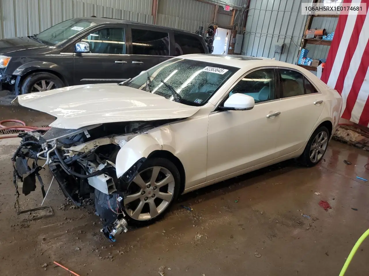 2014 Cadillac Ats Luxury VIN: 1G6AH5RX1E0174681 Lot: 62363645