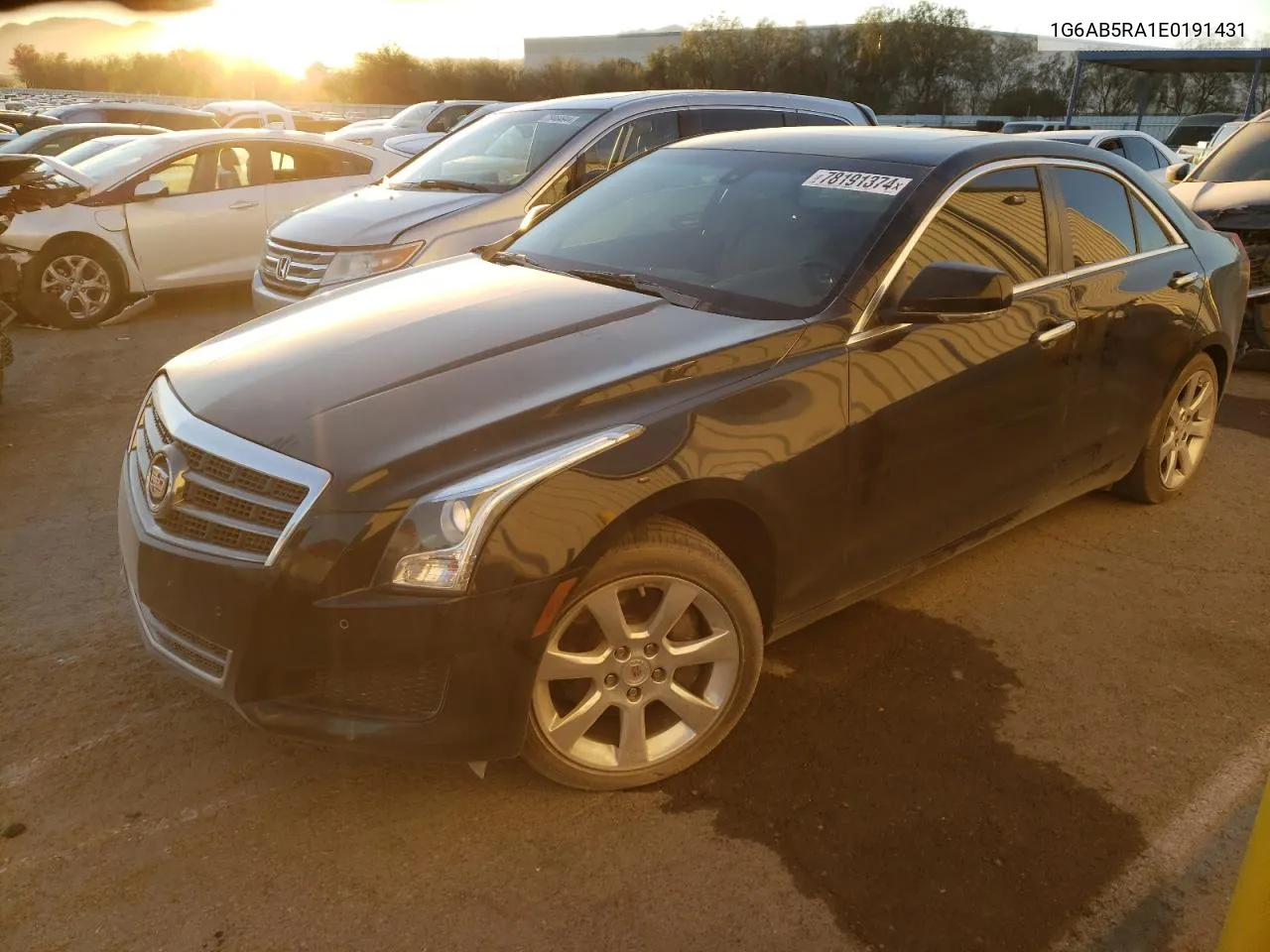2014 Cadillac Ats Luxury VIN: 1G6AB5RA1E0191431 Lot: 78191374
