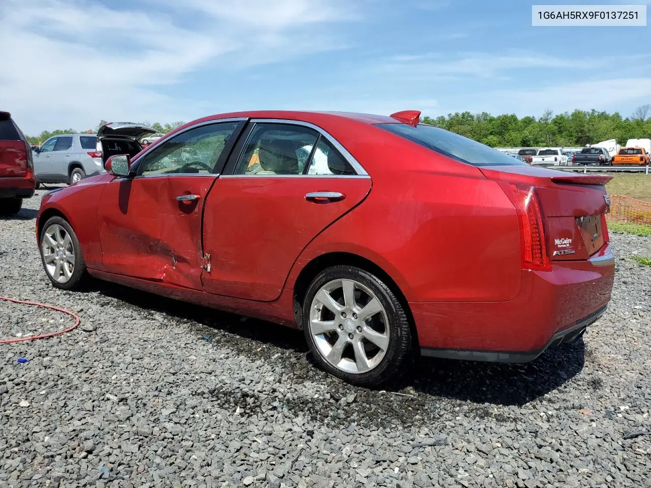 2015 Cadillac Ats Luxury VIN: 1G6AH5RX9F0137251 Lot: 56405905