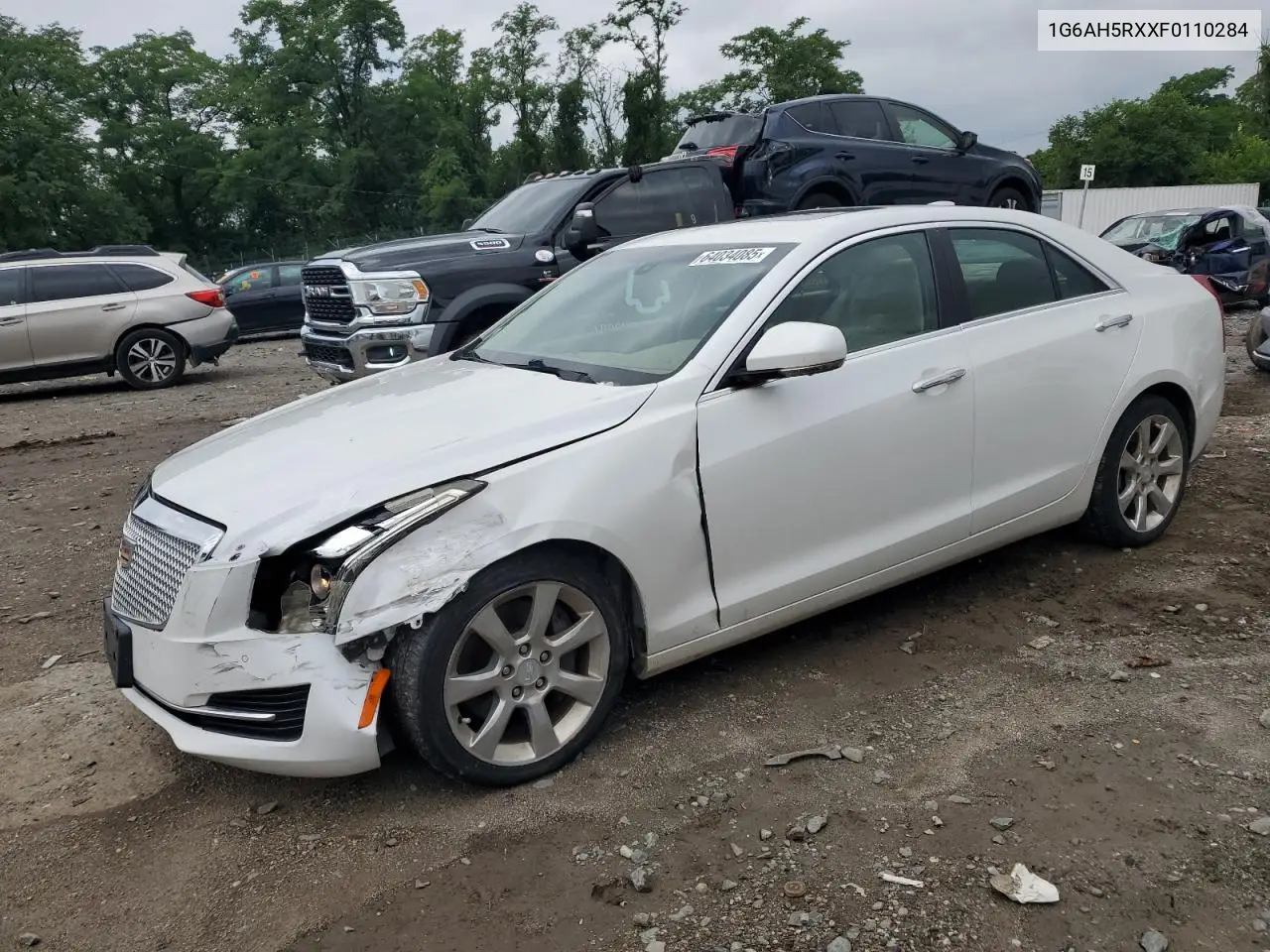 2015 Cadillac Ats Luxury VIN: 1G6AH5RXXF0110284 Lot: 64034085