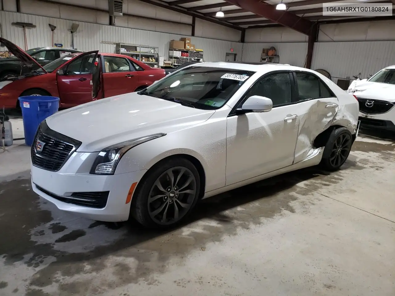 2016 Cadillac Ats Luxury VIN: 1G6AH5RX1G0180824 Lot: 55776765