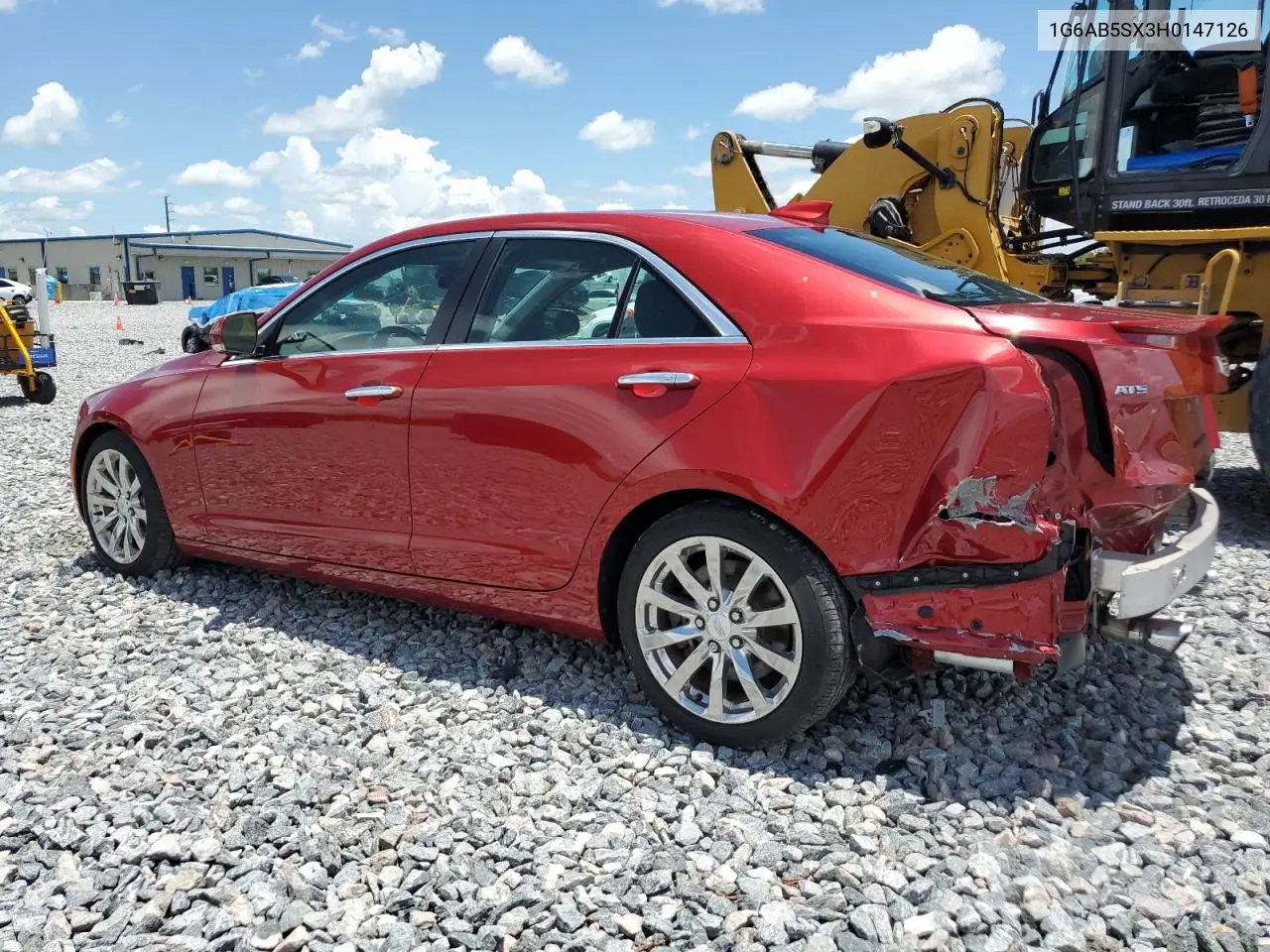 2017 Cadillac Ats Luxury VIN: 1G6AB5SX3H0147126 Lot: 59474315