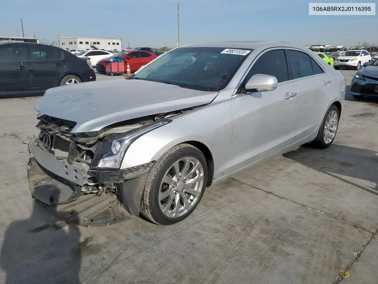 2018 Cadillac Ats Luxury VIN: 1G6AB5RX2J0116395 Lot: 49831535