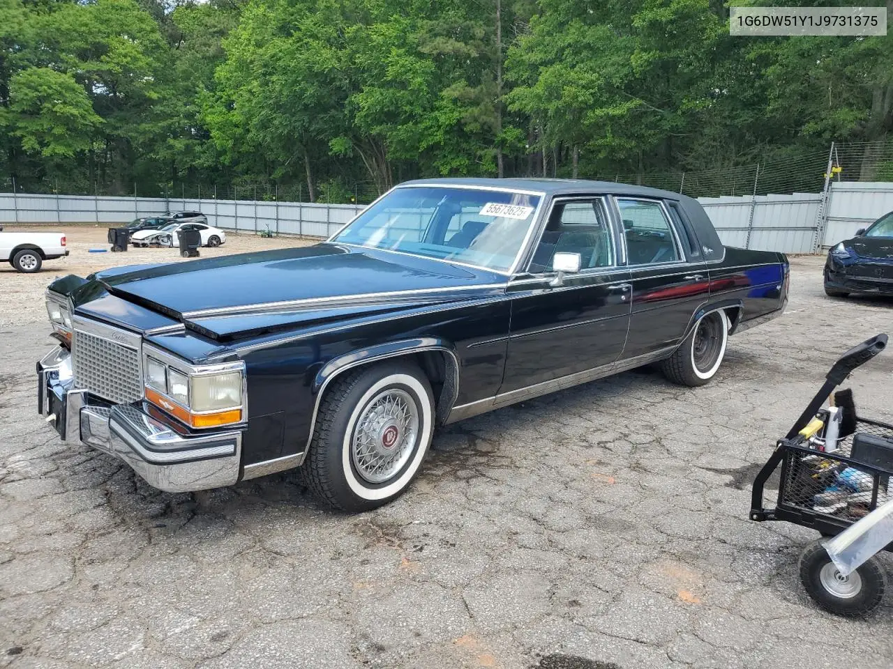 1988 Cadillac Brougham VIN: 1G6DW51Y1J9731375 Lot: 55673625