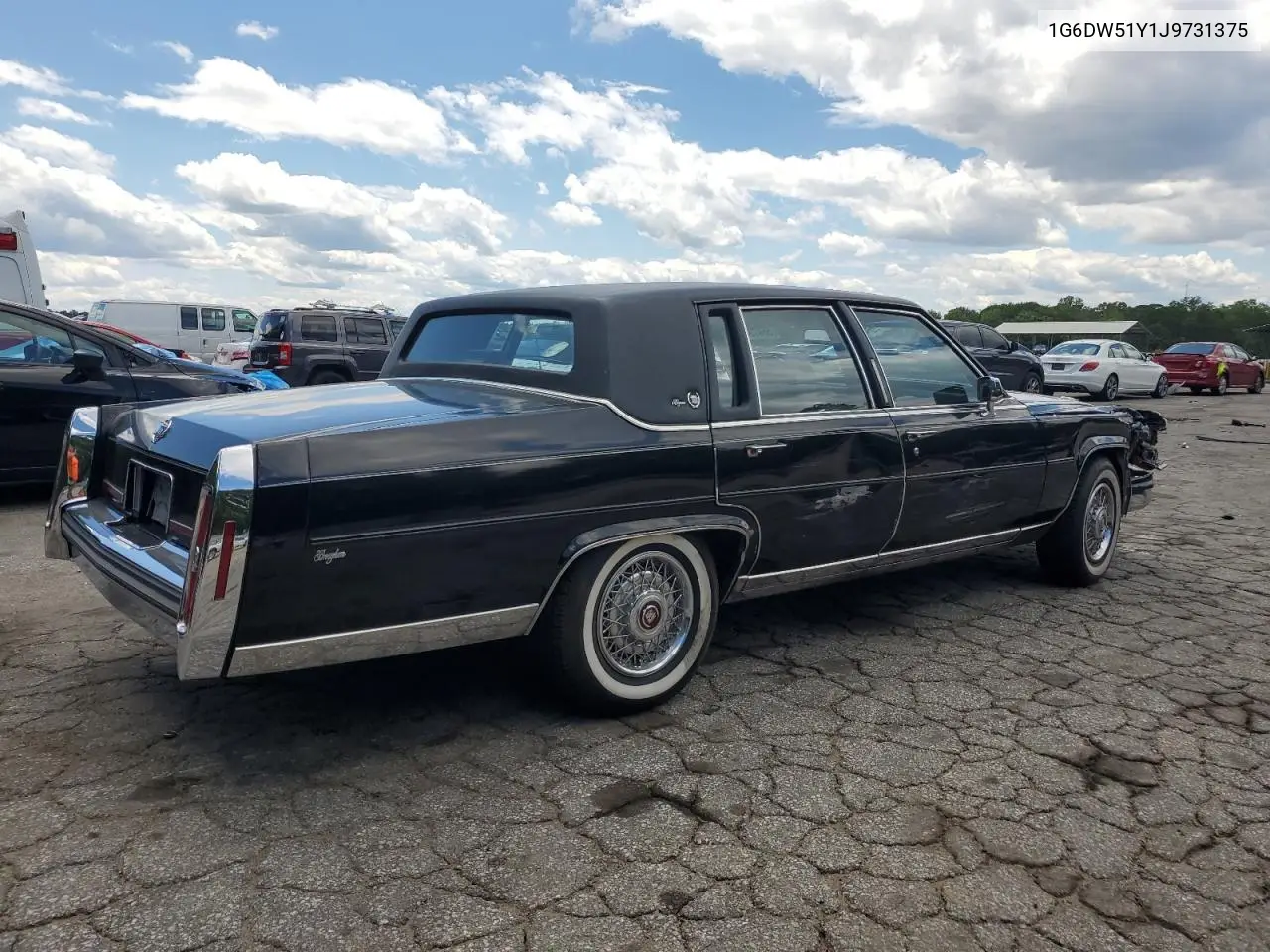 1988 Cadillac Brougham VIN: 1G6DW51Y1J9731375 Lot: 55673625
