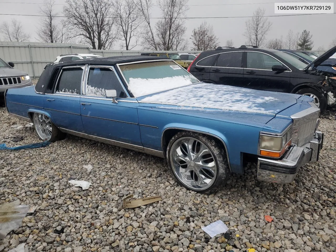 1989 Cadillac Fleetwood Brougham VIN: 1G6DW51Y7KR729129 Lot: 86897484
