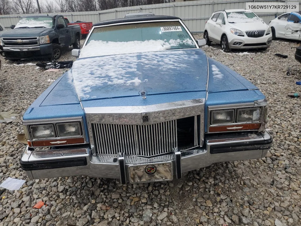 1989 Cadillac Fleetwood Brougham VIN: 1G6DW51Y7KR729129 Lot: 86897484