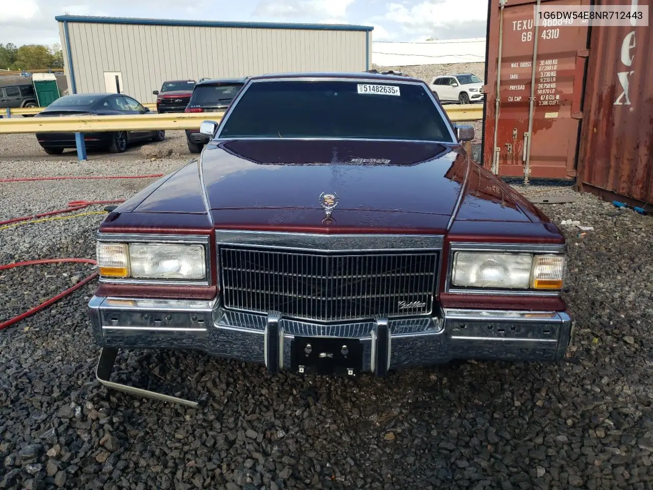 1992 Cadillac Brougham VIN: 1G6DW54E8NR712443 Lot: 51482635
