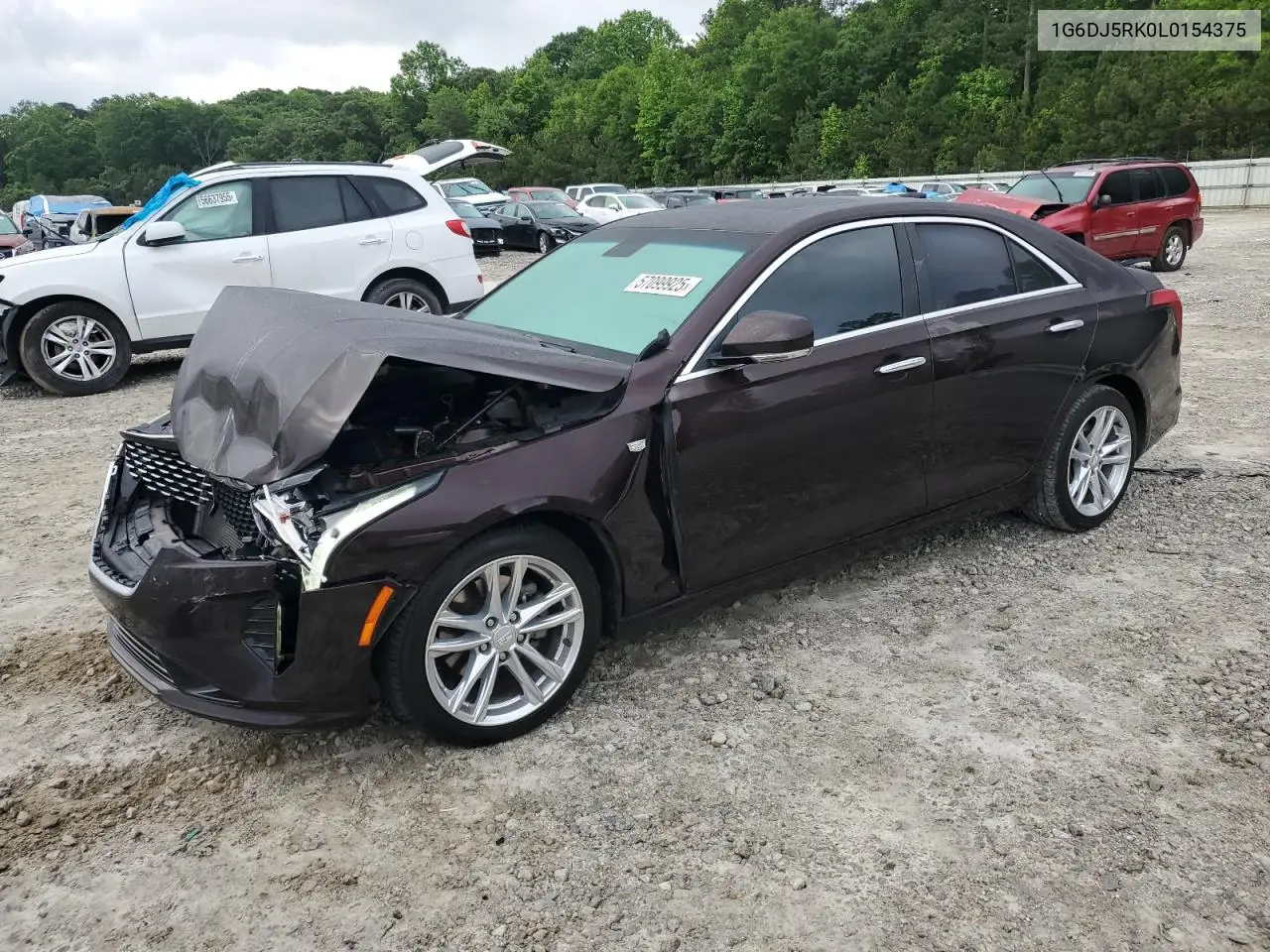 2020 Cadillac Ct4 Luxury VIN: 1G6DJ5RK0L0154375 Lot: 57099925