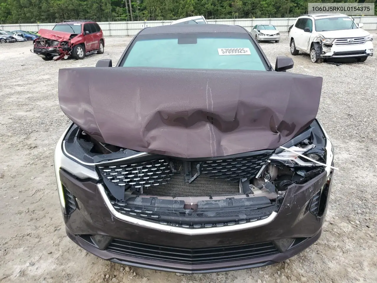 2020 Cadillac Ct4 Luxury VIN: 1G6DJ5RK0L0154375 Lot: 57099925