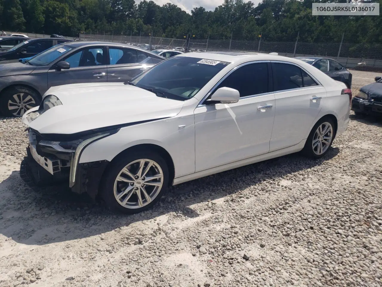 2020 Cadillac Ct4 Luxury VIN: 1G6DJ5RK5L0136017 Lot: 62846905
