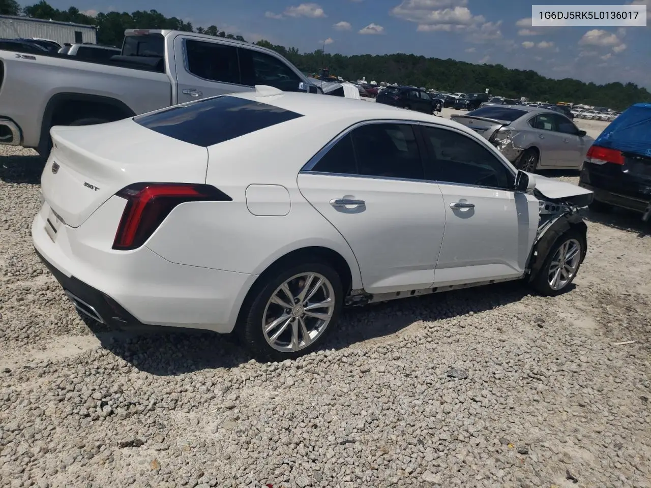 2020 Cadillac Ct4 Luxury VIN: 1G6DJ5RK5L0136017 Lot: 62846905