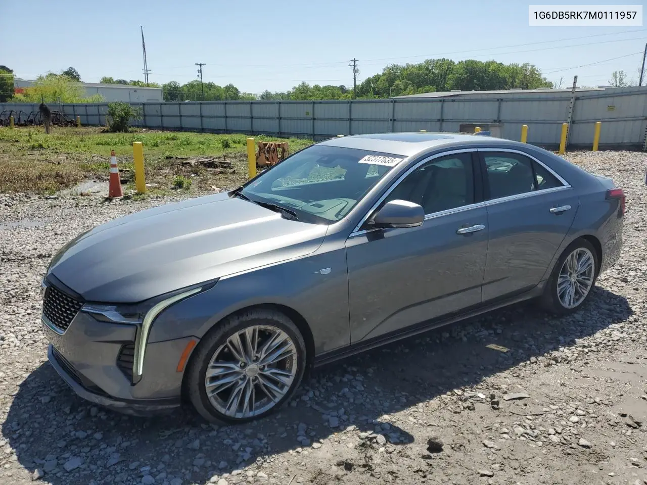 2021 Cadillac Ct4 Premium Luxury VIN: 1G6DB5RK7M0111957 Lot: 52317635