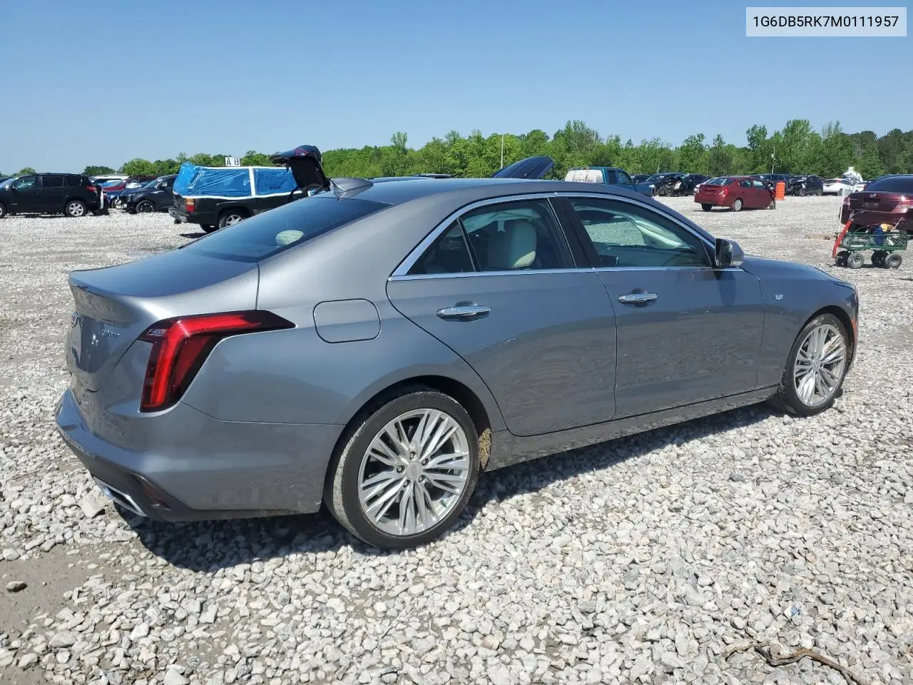 2021 Cadillac Ct4 Premium Luxury VIN: 1G6DB5RK7M0111957 Lot: 52317635